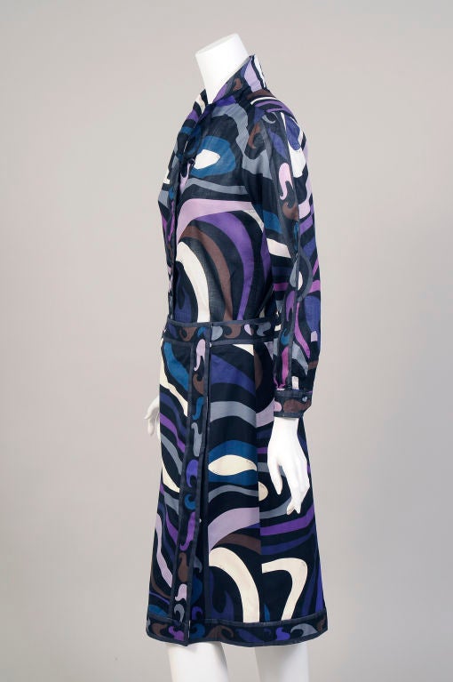 Emilio Pucci Colorful Cotton Blouse and Matching Skirt  In Excellent Condition In New Hope, PA