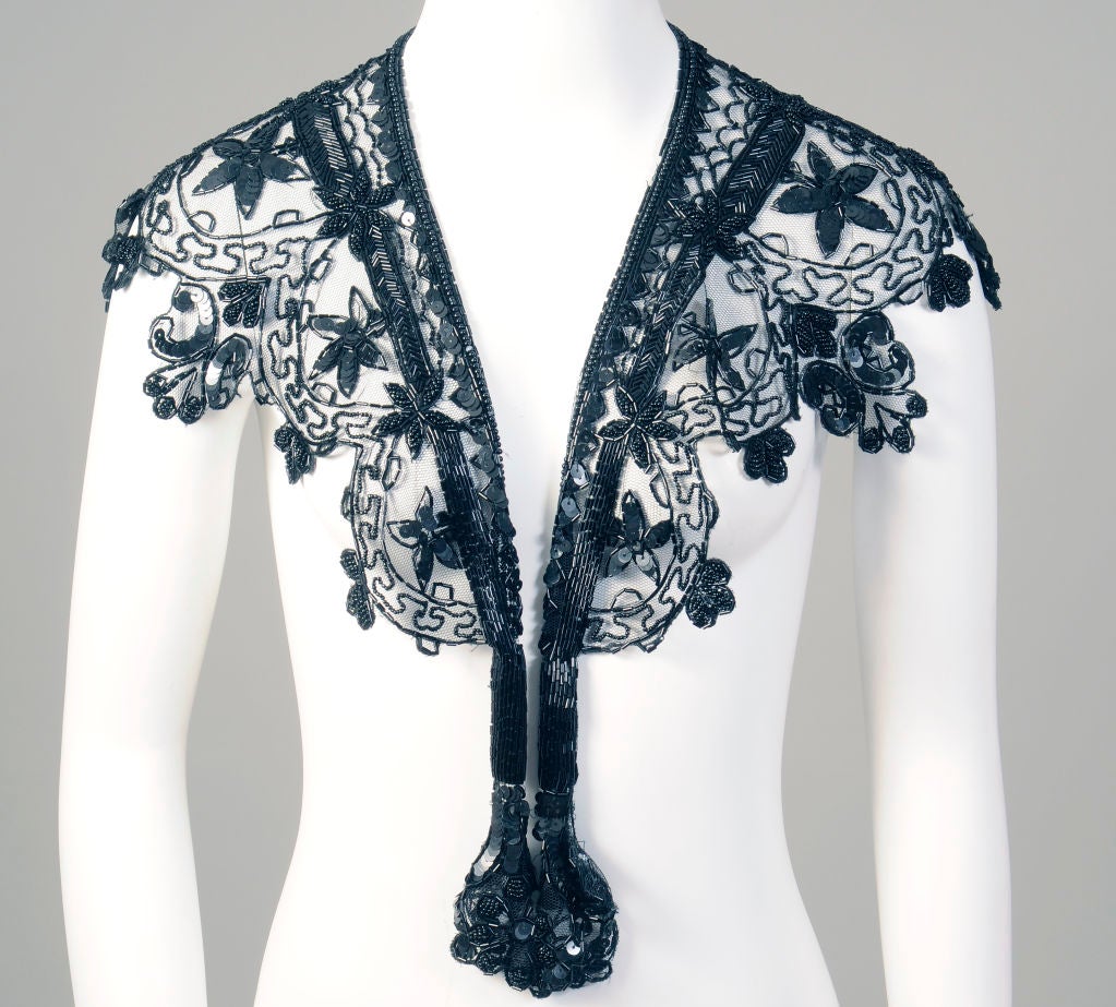 Victorian Beaded Tulle Collar