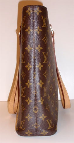 Louis Vuitton Brown Leather Monogram Leather Handbag, Circa 1990 2