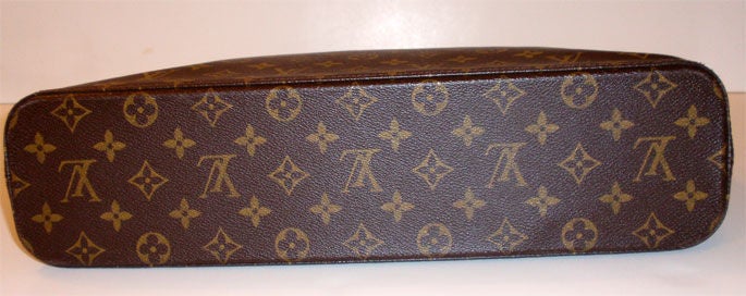 Louis Vuitton Brown Leather Monogram Leather Handbag, Circa 1990 3