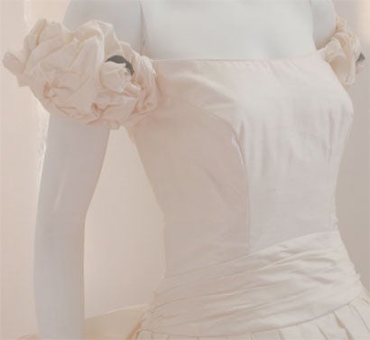Women's Christian Dior Champagne Silk Wedding Gown, Circa 2000