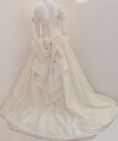 Christian Dior  Champagne Silk Wedding  Gown  Circa 2000 at 