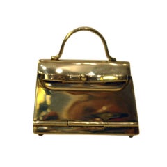 Hermes Silver Kelly Pillbox, Circa 1980