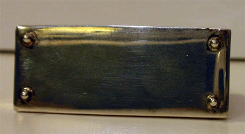 Hermes Silver Kelly Pillbox, Circa 1980 4