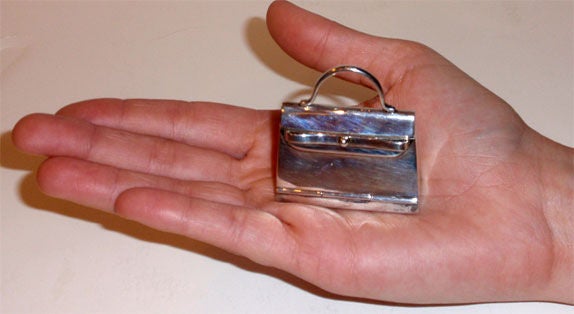 Hermes Silver Kelly Pillbox, Circa 1980 6