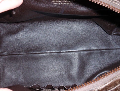 Kayman Coffee Brown Alligator Speedy Handbag, Circa 2000 4