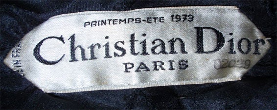 Christian Dior Haute Couture Black Gown with Cape, Circa 1973 1