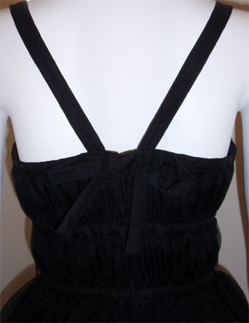 Christian Dior Haute Couture Black Gown with Cape, Circa 1973 5