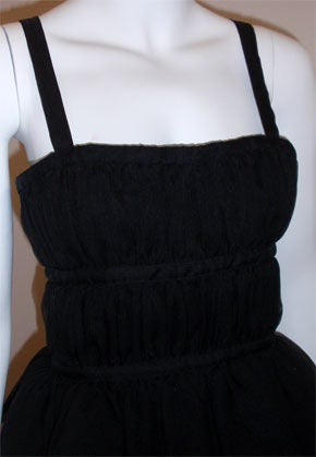 Christian Dior Haute Couture Black Gown with Cape, Circa 1973 3