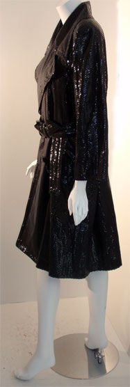Women's Escada Black Sequin Coat, Circa 1990