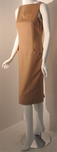 Women's Christian Dior Camel Sheath Dress, Circa 1990
