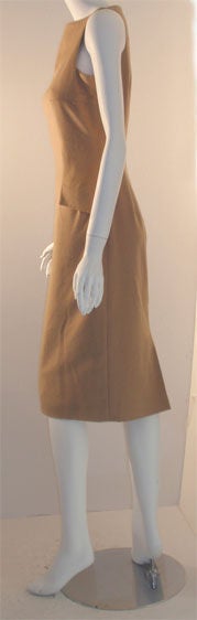 Christian Dior Camel Sheath Dress, Circa 1990 1