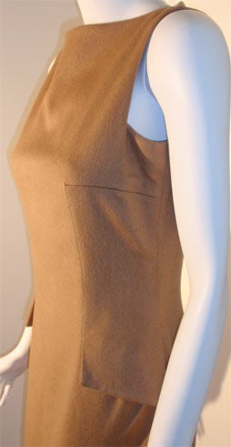 Christian Dior Camel Sheath Dress, Circa 1990 5