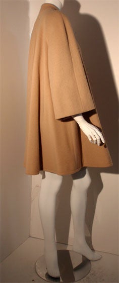 Valentino Camel Colored Wool and Mohair Coat, Circa 1980 1