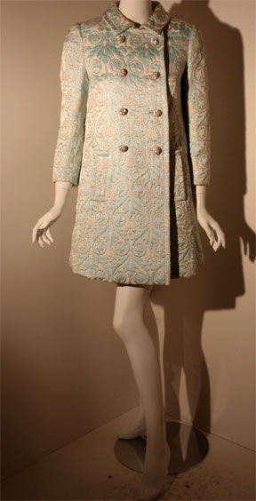 Seymour Fox (3pc) Set Dress, Coat, and Belt, Circa 1960 1