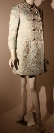 Seymour Fox (3pc) Set Dress, Coat, and Belt, Circa 1960 2