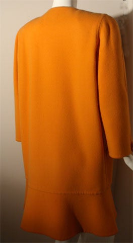 Bill Blass Peach Coat/ Day Dress, Circa 1980 6
