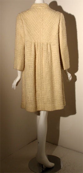 Bonnie Cashin Vintage Cream Coat, Circa 1960 1