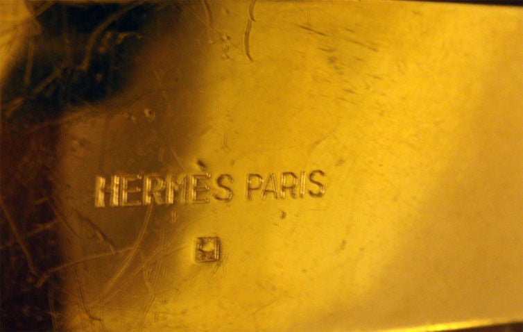 Hermes Black Crocodile Belt with Gold Studs, Circa 1990