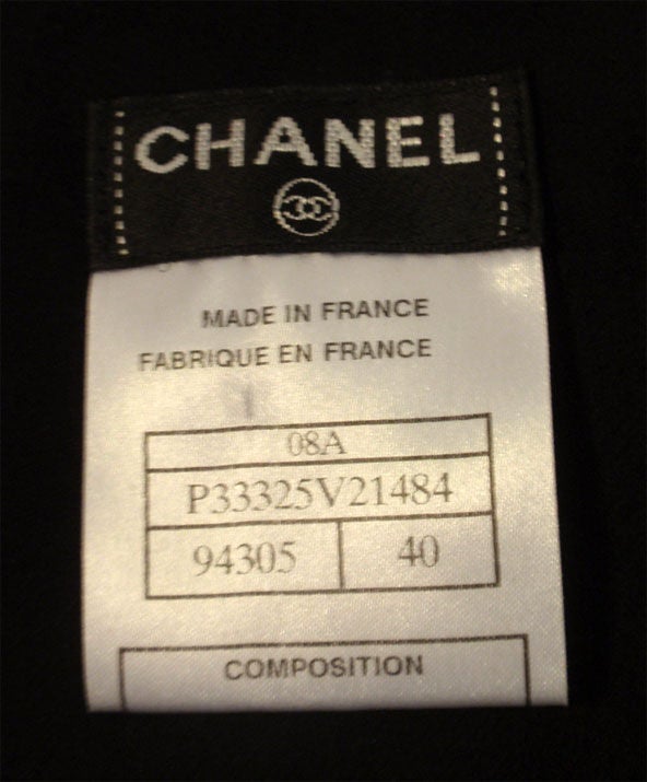 Chanel Long Black Evening Gown, Circa 1990