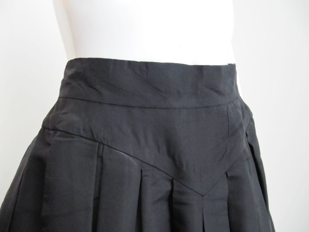 Women's Chanel Black Pleated Ball Skirt, Circa 1980