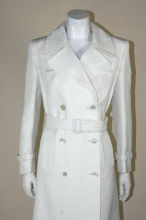Valentino White Trench Coat