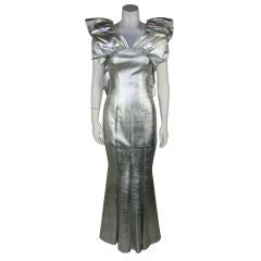 Jitrois Silver Leather Gown