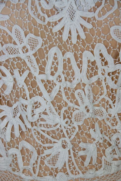 Edwardian Tape Lace & Irish Crochet Wedding Gown 3