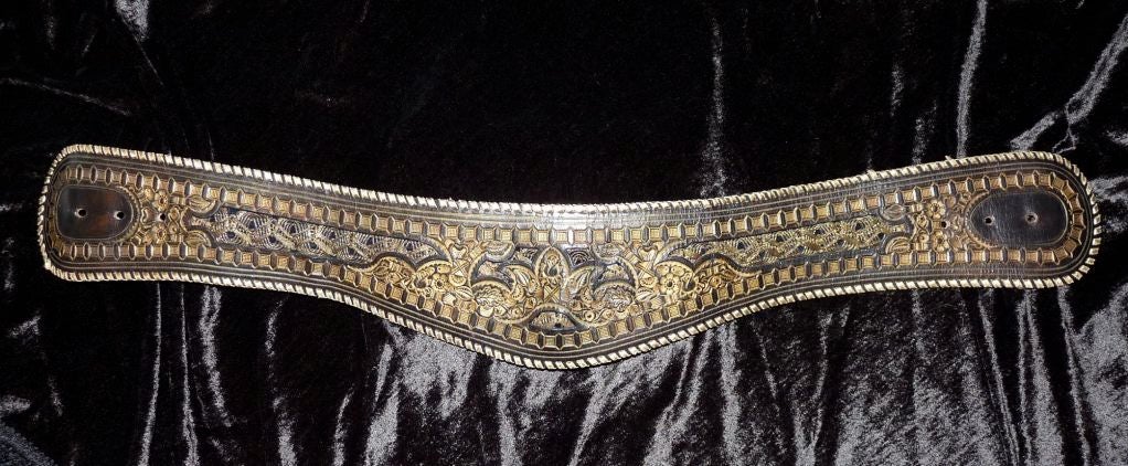 'Ceaser of Gstaad' Hand Made Leather & Metal Belt 6
