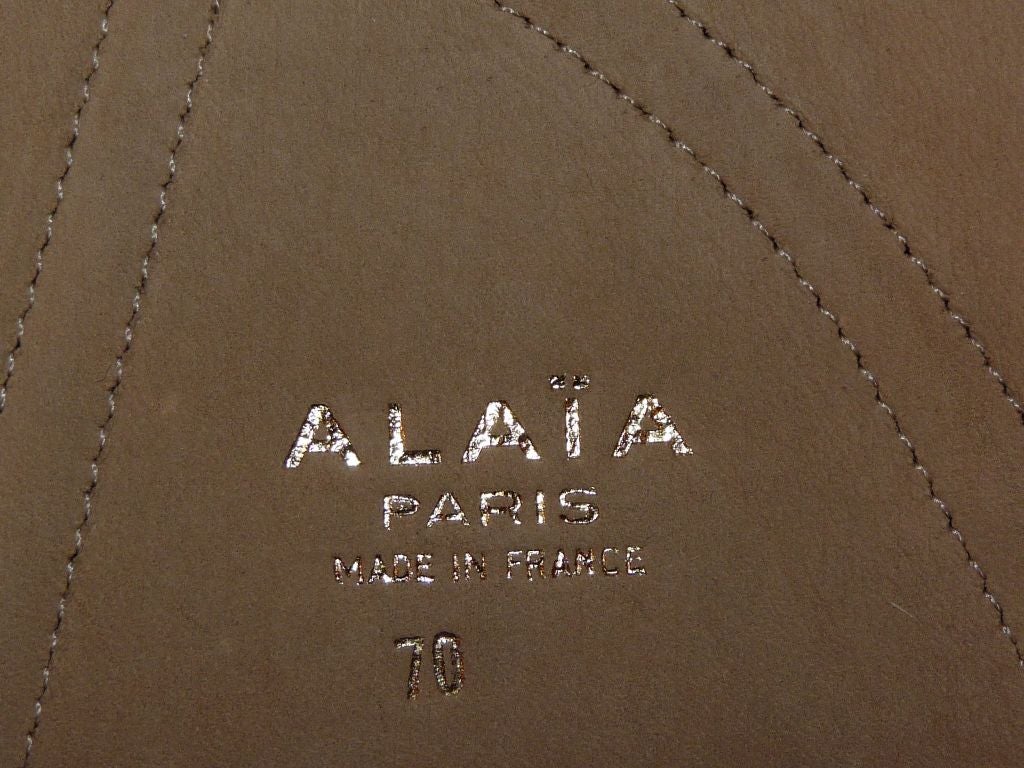 Alaia Wide White Leather Corset Belt at 1stdibs