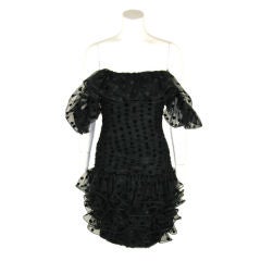 Vicky Tiel Couture Black Cocktail Dress