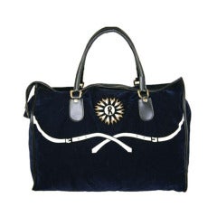 Roberta Di Camerino Velveteen Trompe L'oeil Carry All