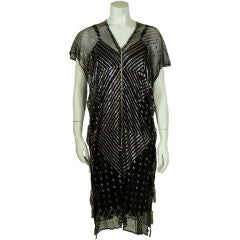 Assuit 1920's Tunic Style Black Dress