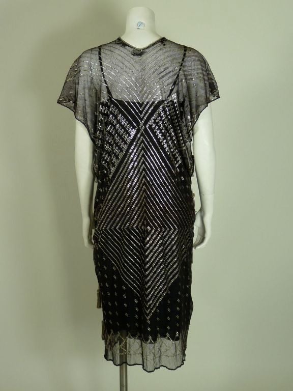 Women's Assuit 1920's Tunic Style Black Dress