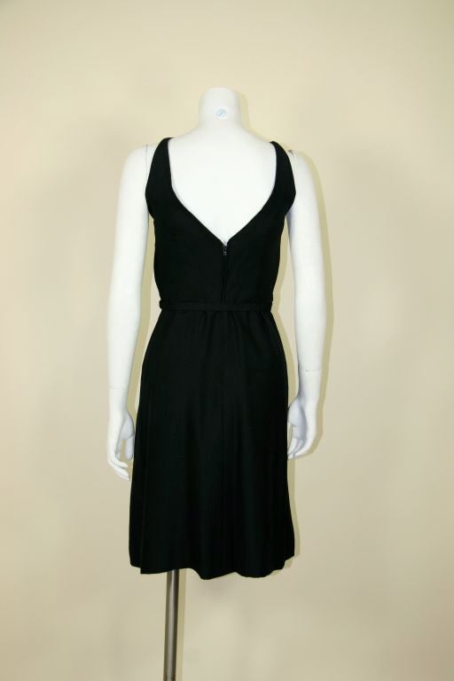 Mainbocher 1950s Classic Little Black Cocktail Dress For Sale 1