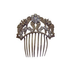 French Paste Bird and Jewel Comb