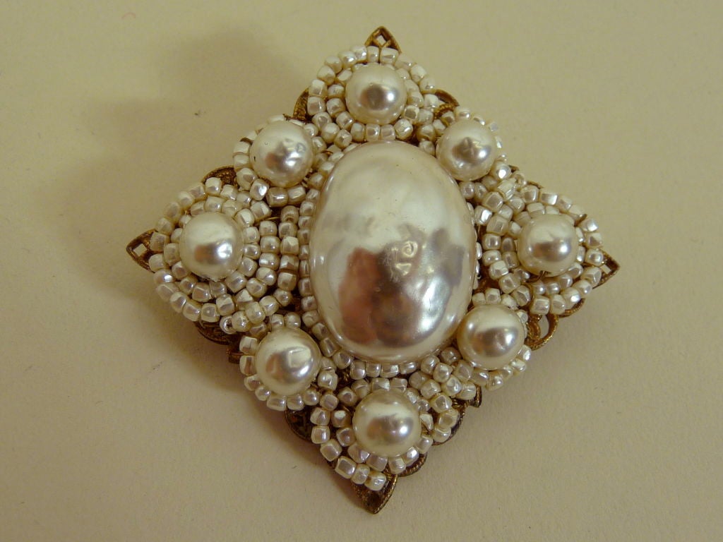 Miriam Haskell 1950s Baroque Pearl Three-Piece Set 4