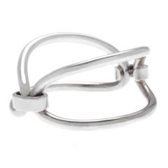 Hans Hansen Sterling  Modernist Bracelet with Screw Closure