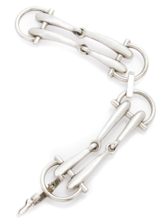 Women's Gucci Sterling Horse Bit Bracelet