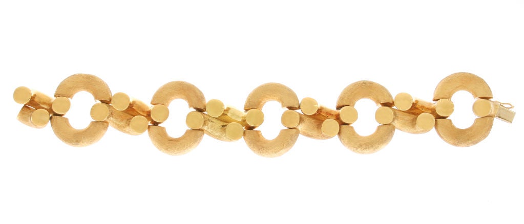 Women's Italian 18kt Gold Link Bracelet