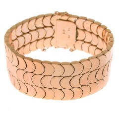 18kt Rose Gold Snake Bracelet