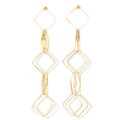 Geometric Modernist 18kt Gold Earrings