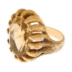 14kt Gold 
 Citrine Cocktail Ring