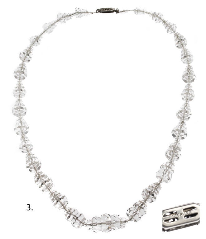 Three Cut Crystal Necklaces 1