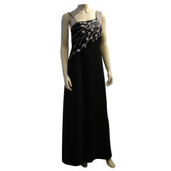 Mr Blackwell Bejeweled Crepe Column 4