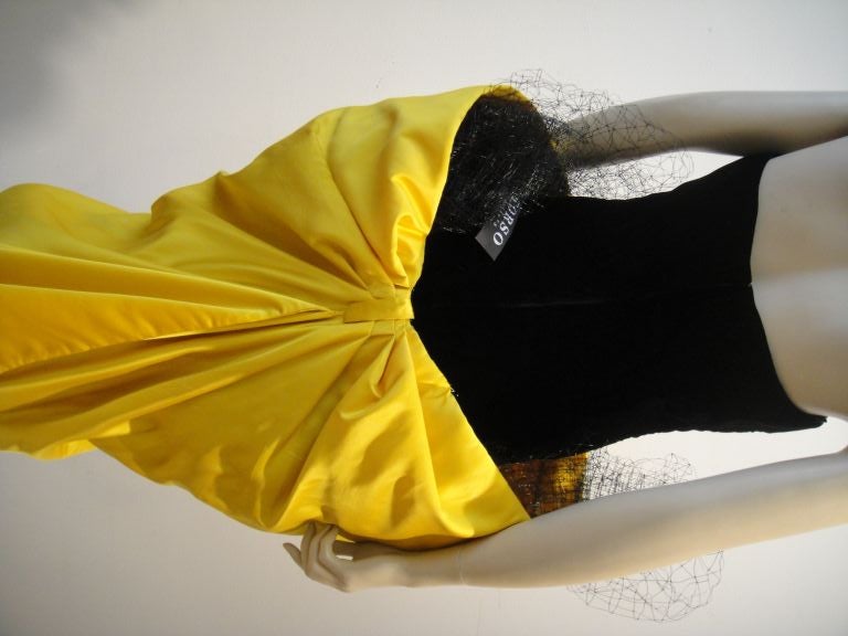 1980s Victor Costa Velvet/Silk Gown 1
