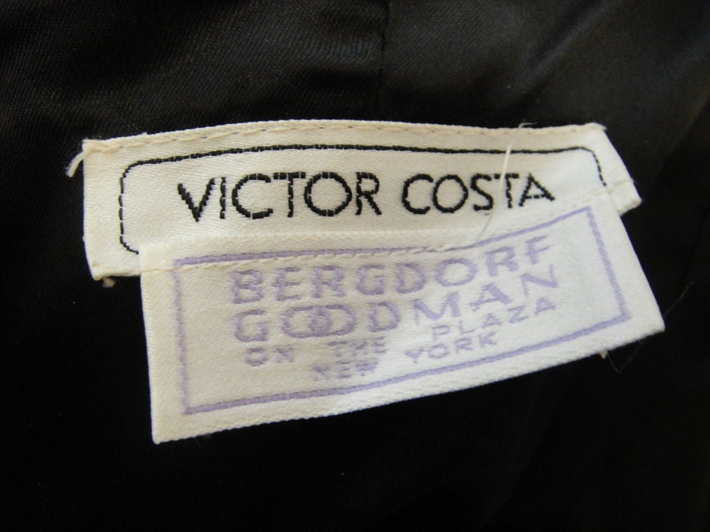1980s Victor Costa Velvet/Silk Gown 2