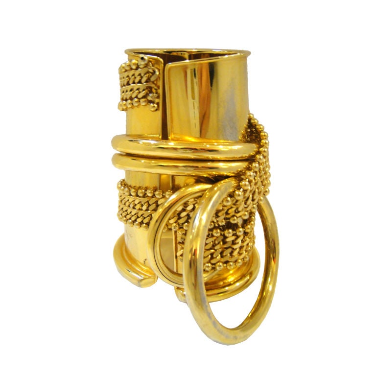 Incredible 1970s Slave Bracelet Costume Piece