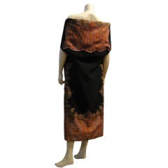 Used Restyled Victorian Paisley Shawl Coat Dress