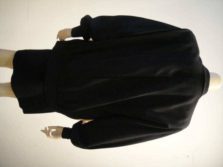 Galanos 80s Black/White Eisenhower Style Day Jacket 2